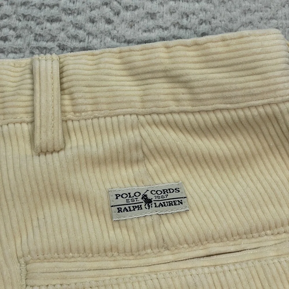 Polo Ralph Lauren Pants Men's Size‎ 42X32 (Fits 40X30) Corduroy Andrew Pleated